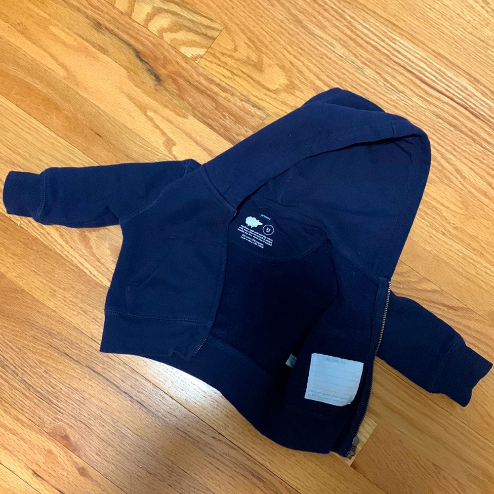 Baby Hoodie with Zipper 3-6 mo